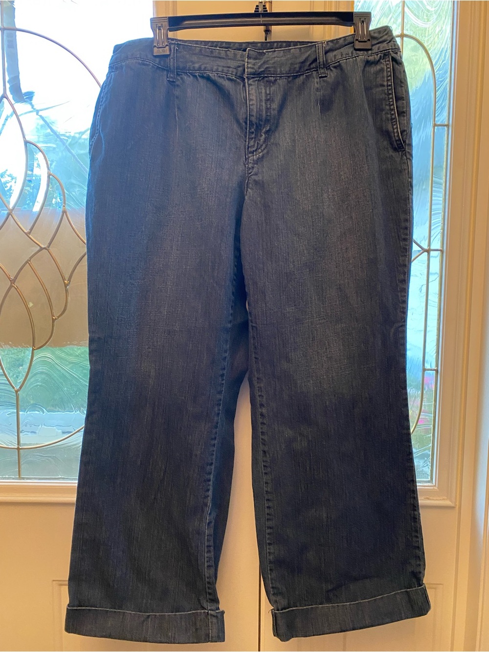 Liz Claiborne Dark Blue Wide-Leg Jeans